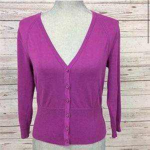 CAbi Peony 3/4 Sleeve Cotton Cropped Cardigan